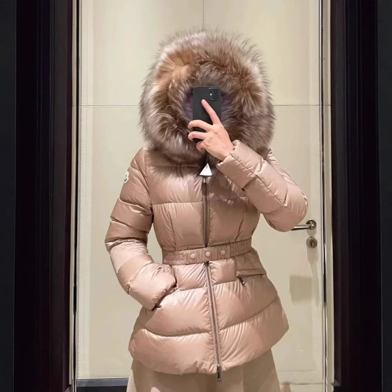 Mengkou Autumn and Winter Boedic Series 2026 New Style Fox Fur Collar Short Hooded down Jacket for Women