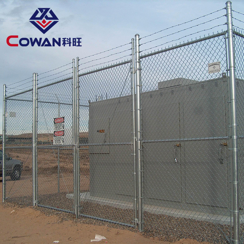 【热镀锌勾花网】出口沿海防锈勾花网编织网围栏菱形网篮球场围栏