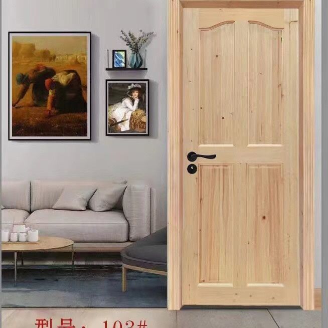 Solid Wood Doors and Windows, Interior Doors, Natural Wood Doors, Sliding Bedroom Doors, Bathroom Doors, Kitchen Simple Single Doors, Factory Cross-Border Wholesale