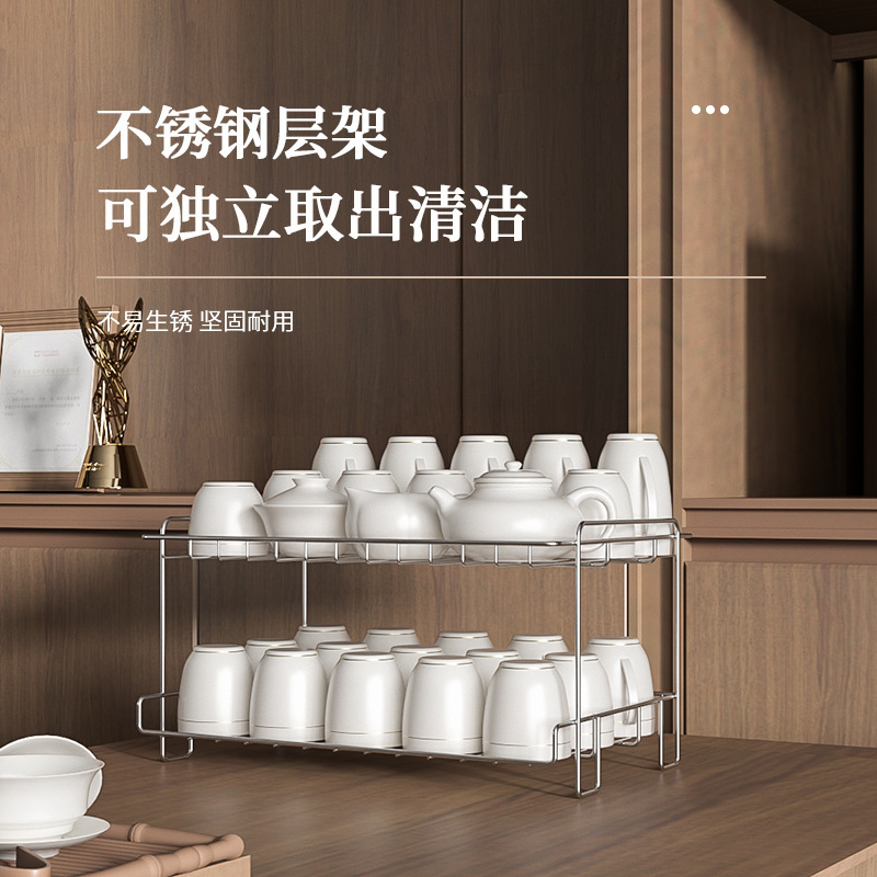 茶杯消毒柜小型办公室家用台式桌面碗柜紫外线茶道茶具专用烘干机|undefined