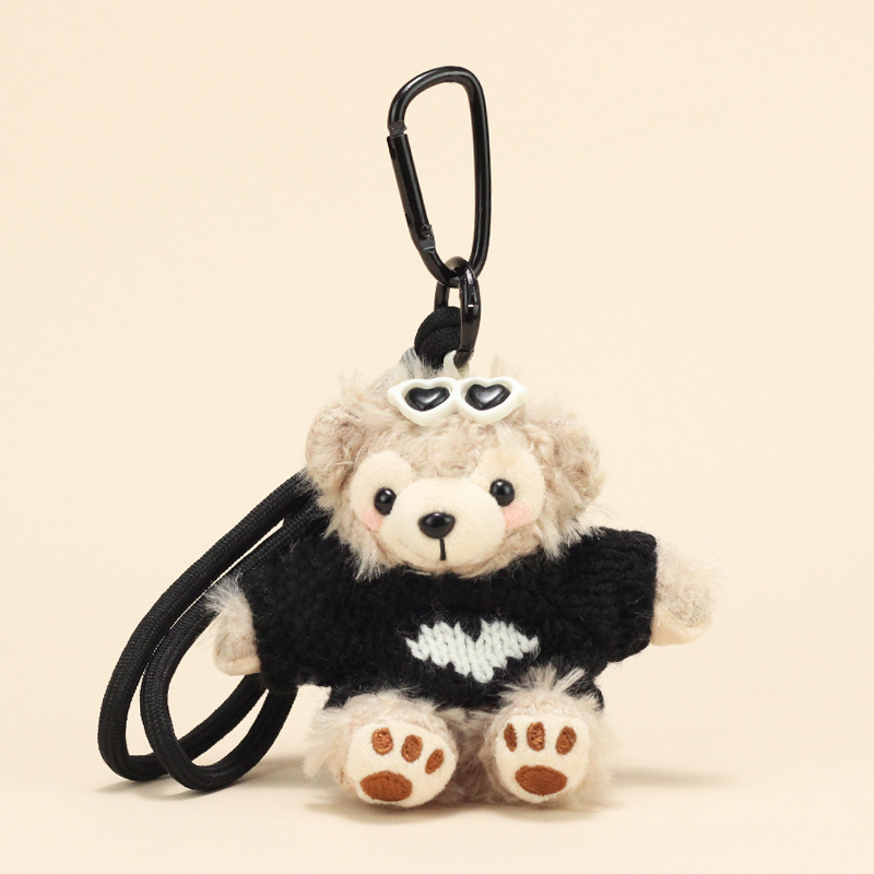 [흰색 소매 검정색 스웨터 + 흰색 안경] 페이페이 + 검정색 팔찌