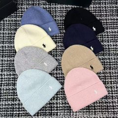新しい秋冬のファッションブランドのポニーニットハットの子供のネットの赤い百合の韓国版の冷たい帽子の保温の包頭の毛糸の帽子の男性は爆発します。