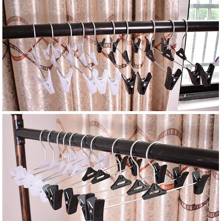 Пластиковая вешалка для одежды с зажимами, многофункциональная вешалка для магазинов одежды, нескользящая вешалка для сушки детской одежды.