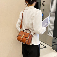 女包2023新款歐美時尚油蠟皮手提單肩斜挎包簡約女士大包一件代發