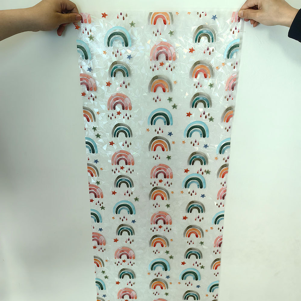 140g Weight Glass paster Home Textiles & Decor Type PVC Material Leaf Pattern Casual, Pastoral Style Casual Pastoral Leaf PVC Glass Paster Wall Art 113