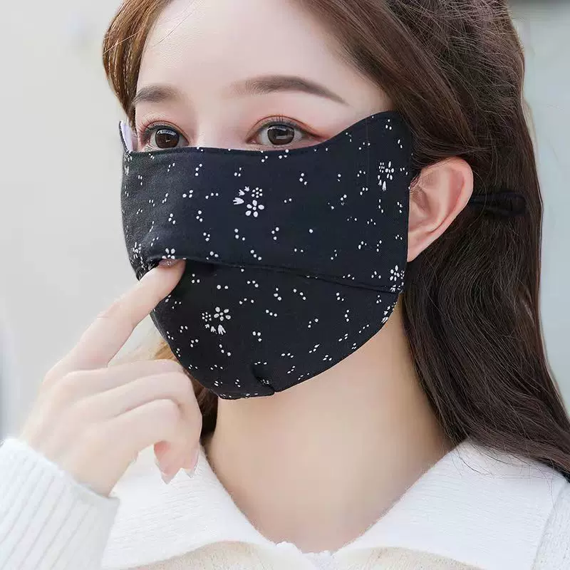 Demi-season keep warm cotton medical mask for adults, increased thickness