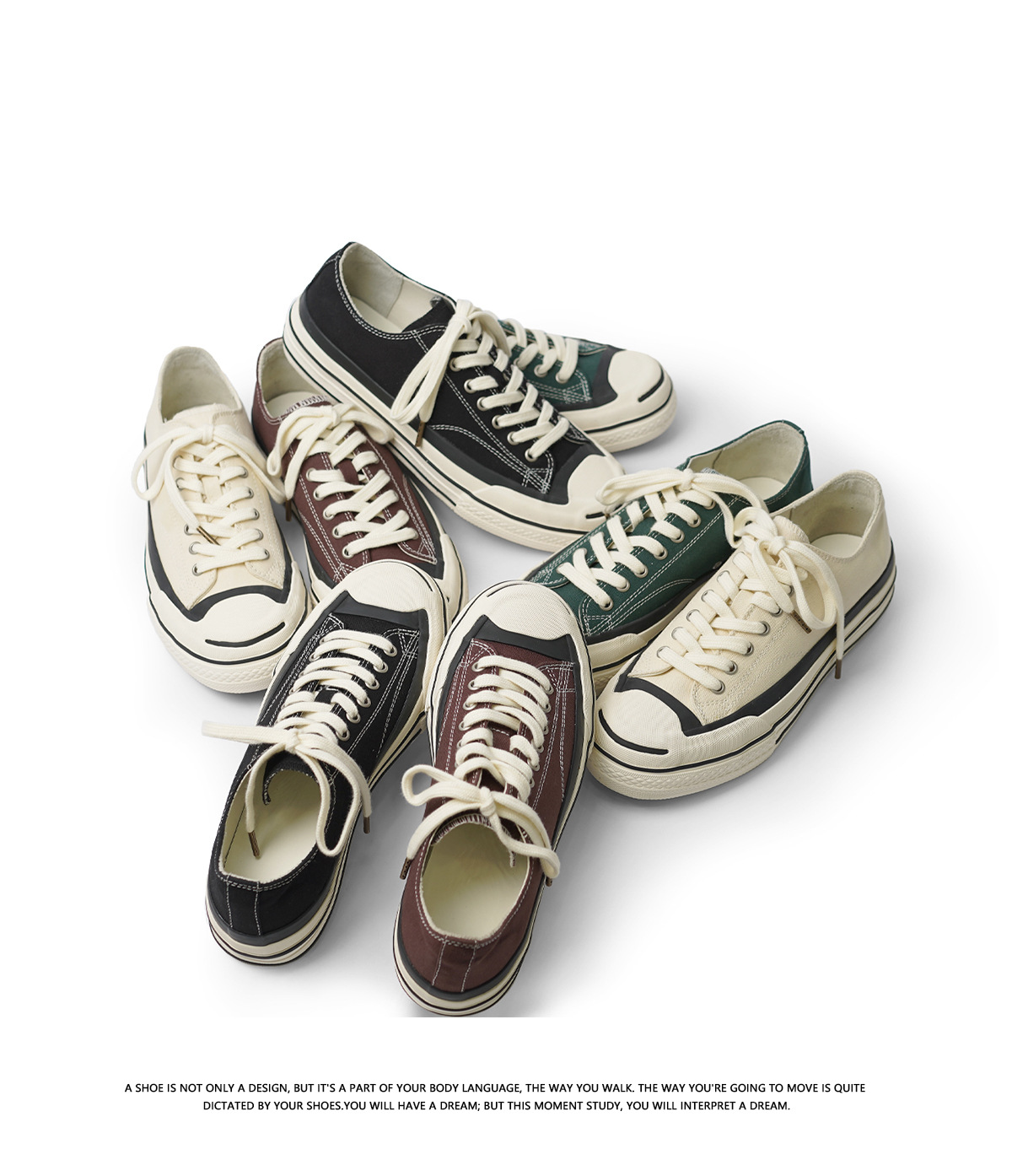2024 nouvelles chaussures basses tendance en toile respirante à semelles épaisses pour hommes et femmes blanches, japonaises et_voghion.com