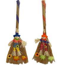 万圣节小巫婆的大扫帚扫把飞天扫帚魔法巫师扫帚女巫儿童玩具道具