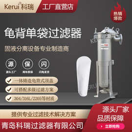 油漆涂料龟背式单袋过滤器高粘稠液体过滤设备耐压高密封性好