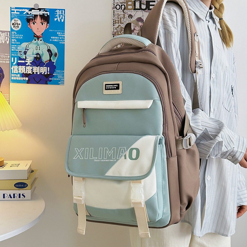 Mochila escolar de gran capacidad para estudiantes de secundaria