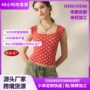 小众辣妹波点弹力t恤
