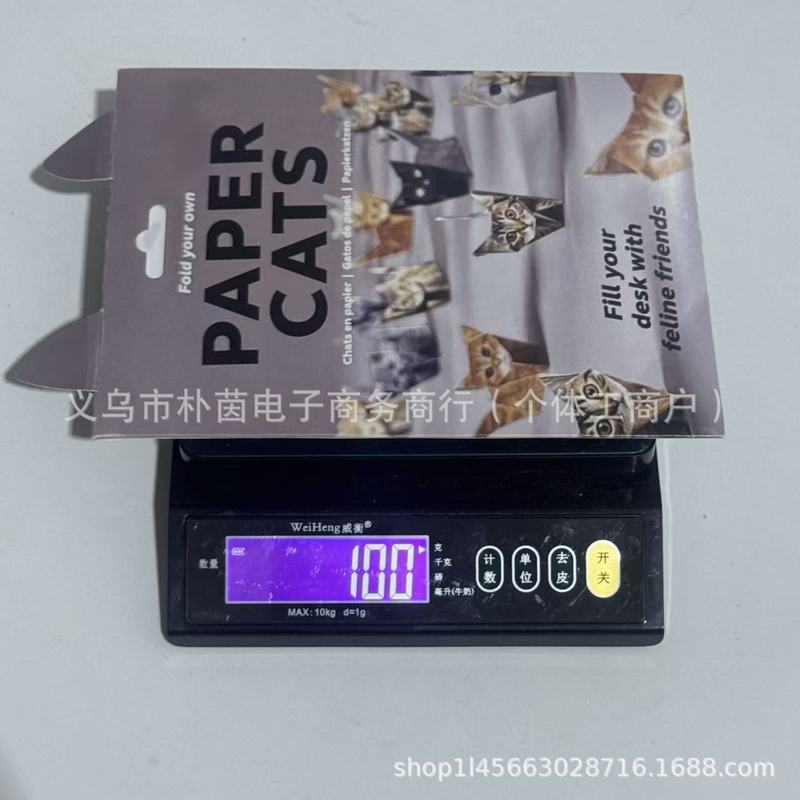新款DIY Paper Cats DIY纸猫折叠动物折纸50pcs|undefined