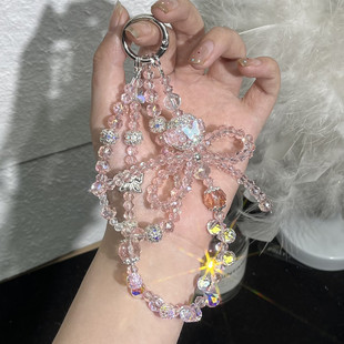 [Designer Model] Chimi DIY Crystal Phone Strap Lanyard Phone Chain Beaded Bag Phone Pendant
