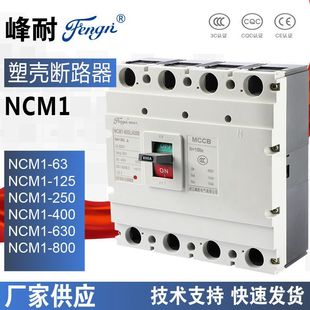 Fengnai 800A Switch 3/4P Ac Low-Voltage Molded Case Circuit Breaker Short Circuit Overload Protection Mccb Leakage Protection