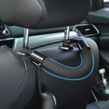 跨境汽车椅背扶手后座椅辅助软拉手车载多功能挂钩车用置物小挂钩