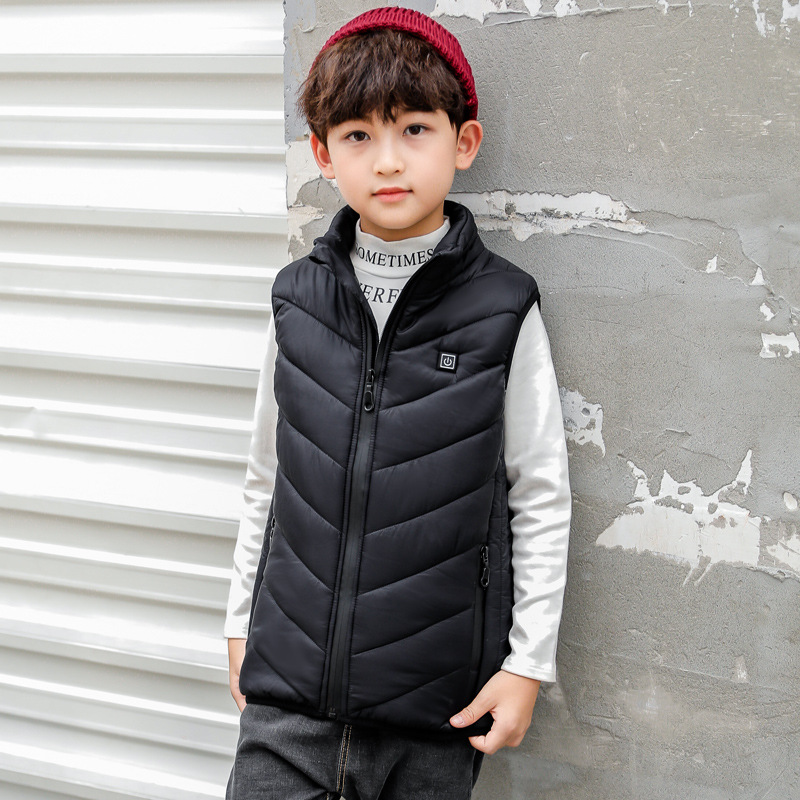 Chaleco de calefacción para niños calefacción eléctrica ropa acolchada de algodón inteligente USB carga de temperatura constante calefacción caliente ropa acolchada de algodón ventas directas de fábrica de los hombres