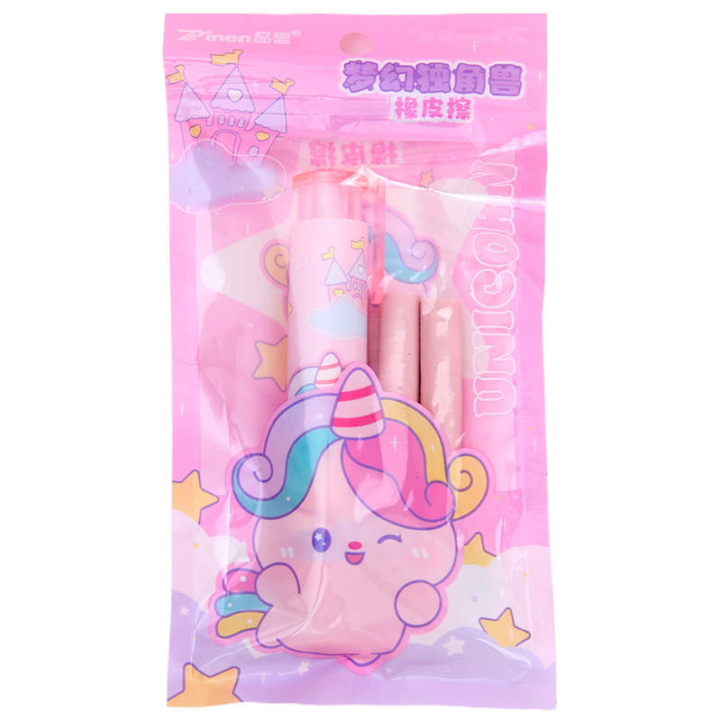 Juego de borradores tipo bolígrafo con borrador recargable, borrador de corrección de bajo residuo, especialmente diseñado para estudiantes de primaria, papelería para estudiantes, borrable.