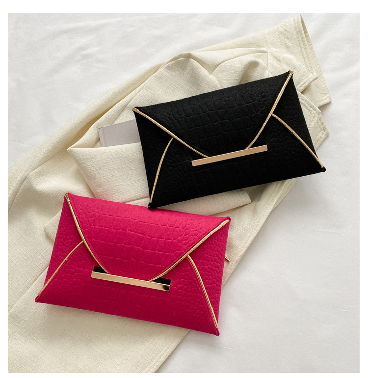 Foreign trade trend new envelope bag 2023 spring contrast color personalized clutch bag fashion simple foreign style women's bag_voghion.com