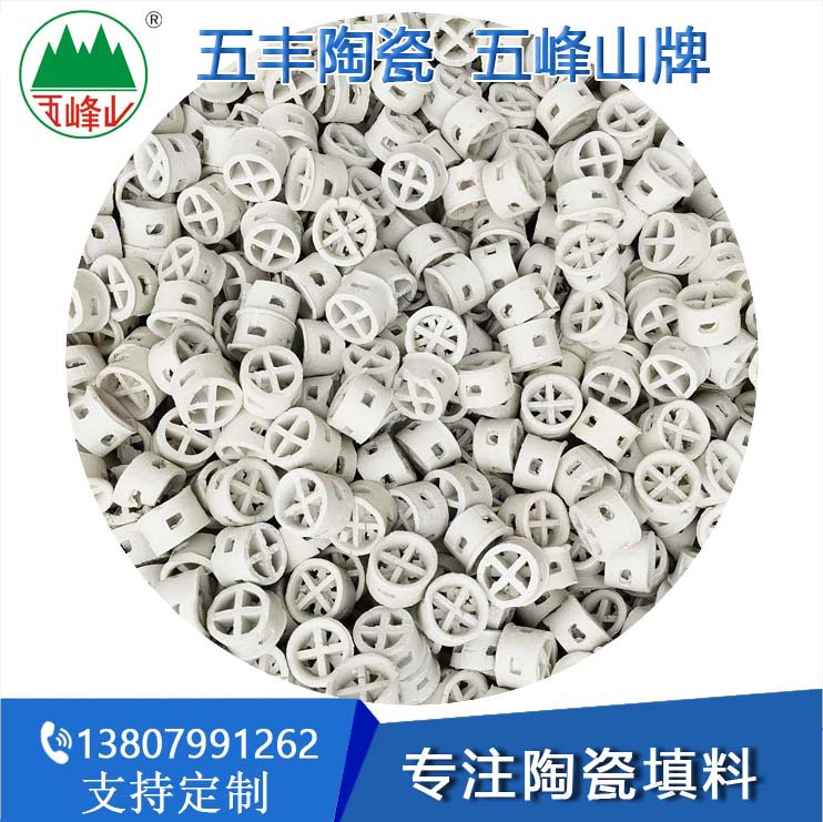 阶梯环 陶瓷散堆填料 耐除氢氟酸陶瓷阶梯环喷淋冷却塔反应吸收