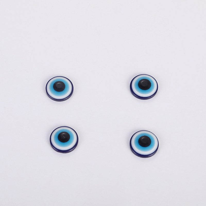 DIY joyas pavo Ojo del diablo ojos azules ojos de resina plana ojos de pez