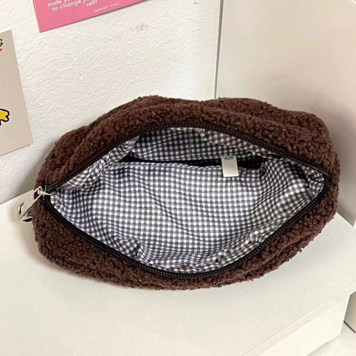 Cookie pencil bag cartoon large capacity stationery bag cute small cosmetic bag coin purse storage bag stationery box