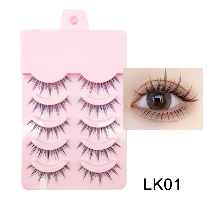 False Eyelashes DINGSEN, 5-Pair Set, Everyday & Cosplay Styles, Assorted Bands