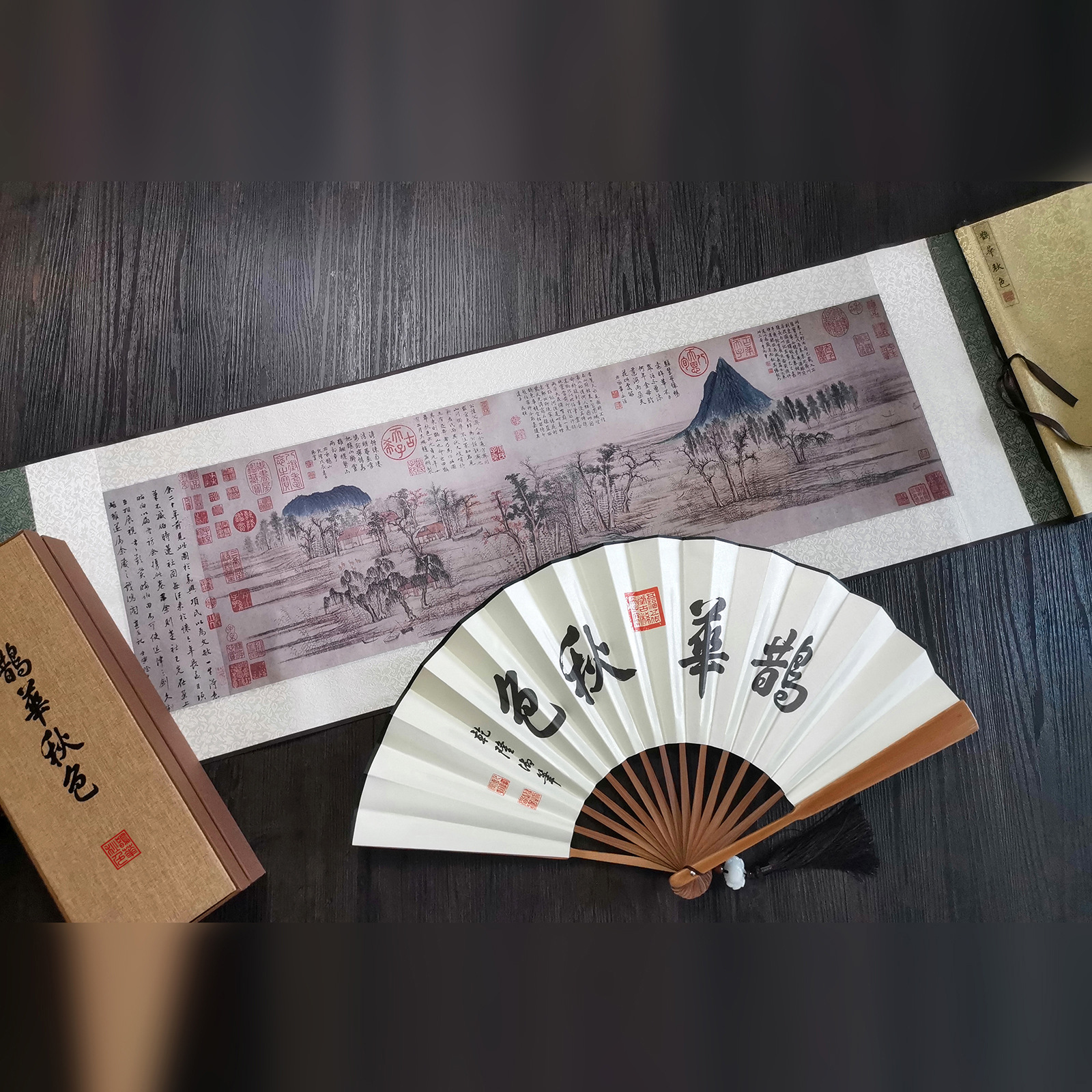 Autumn Shandong Local characteristic silk Culture gift Meeting business affairs Keepsake Readily Picture
