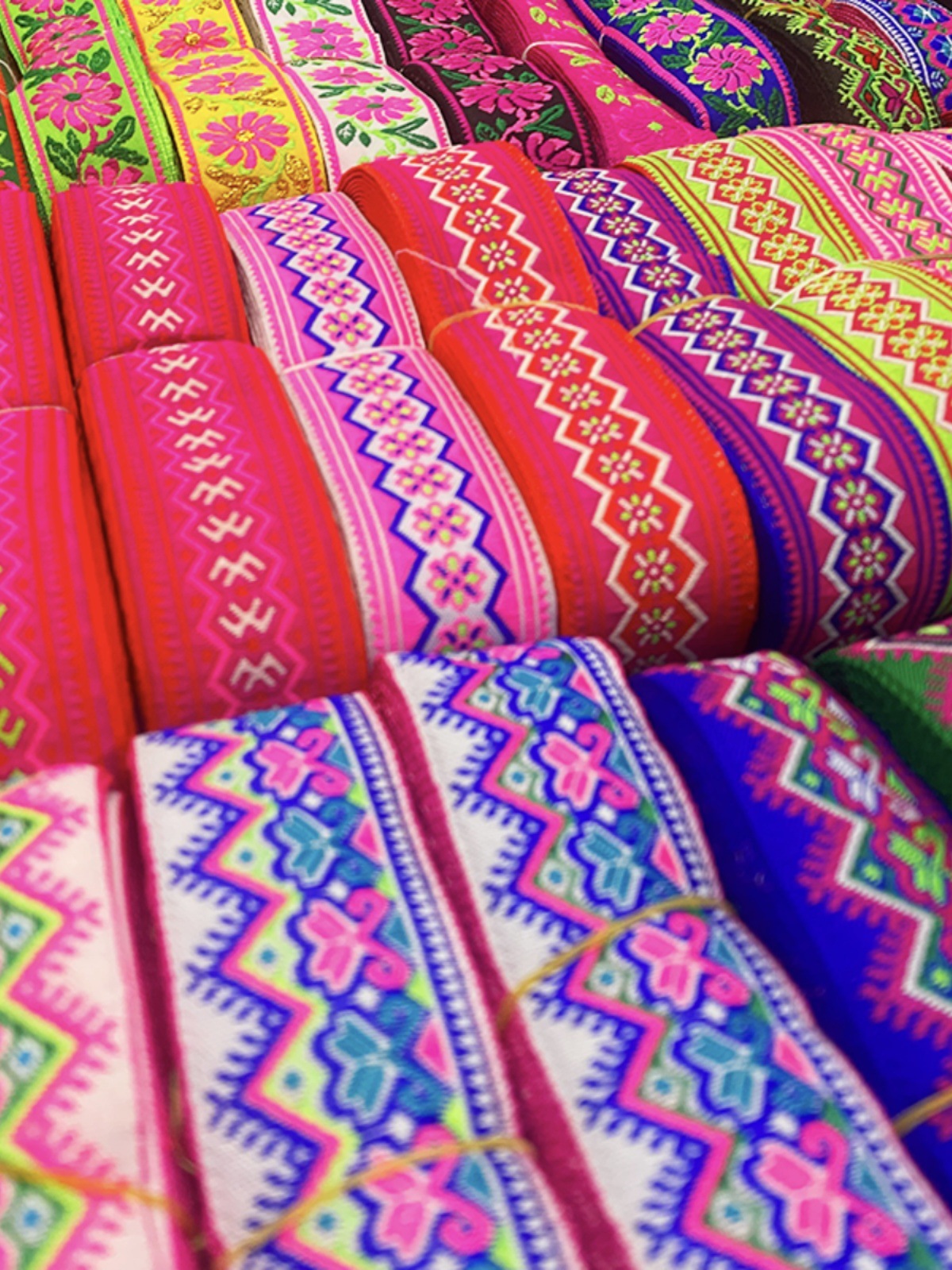 Nuevo estilo de 3,3 cm encaje étnico Miao ropa de la minoría étnica falda accesorios decorativos encaje correas accesorios