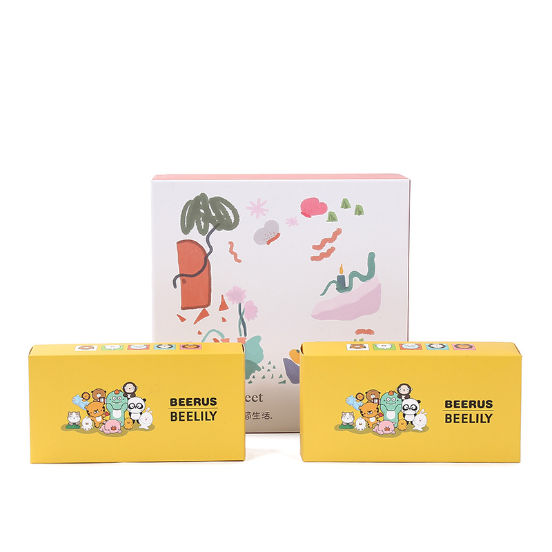 新款卡通礼品盒 创意儿童礼物包装盒现货天地盖礼盒纸盒批发定制