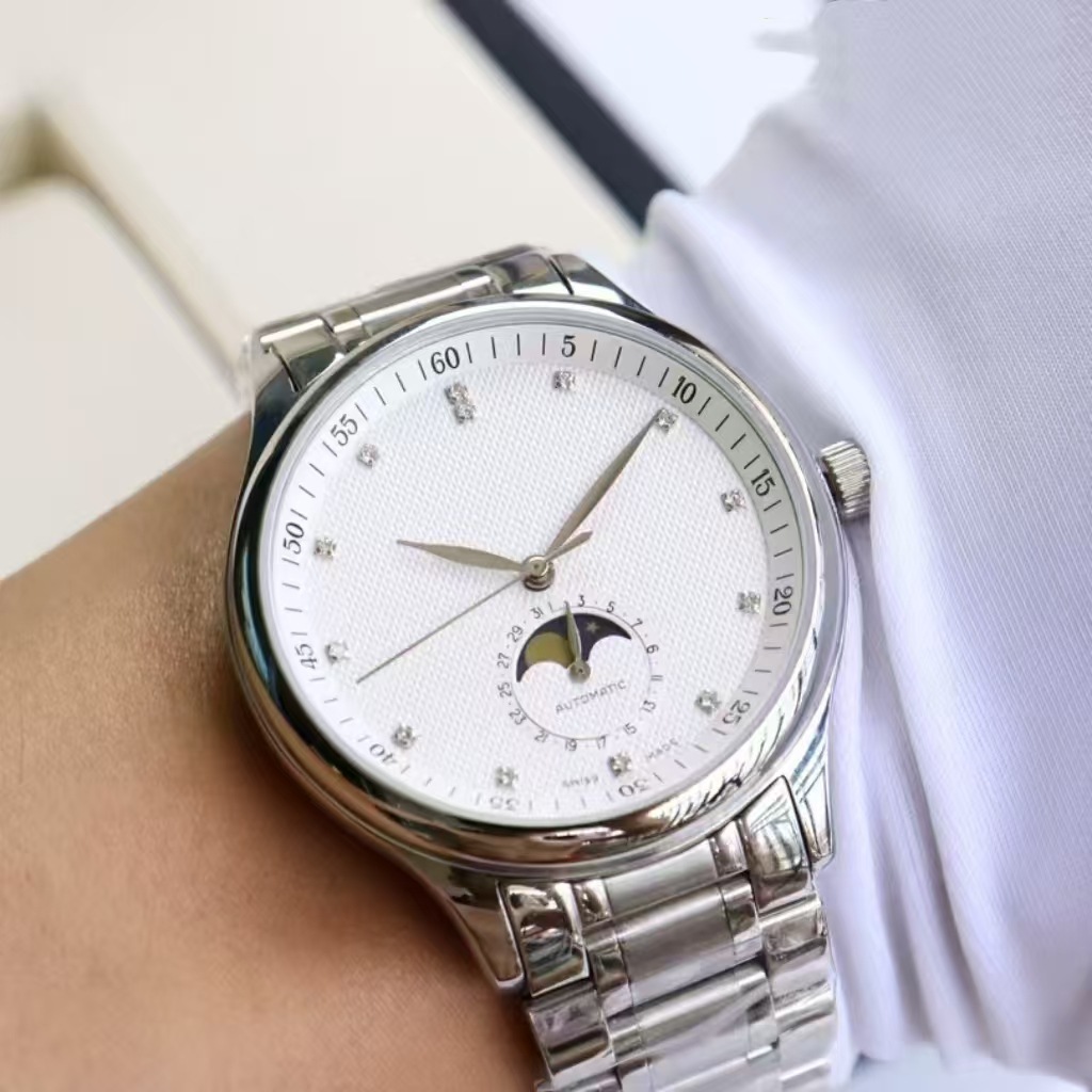 스틸 벨트 다이아몬드 화이트