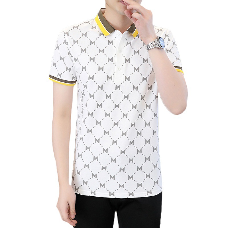 Venta al por mayor de una pieza-5058 Camisa POLO impresa completa de alta calidad de verano Camiseta de manga corta para hombres de moda-Verano 8