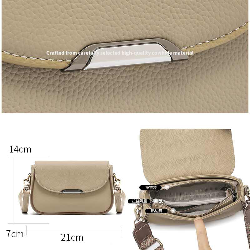 Borsa a tracolla da donna in vera pelle vintage elegante_voghion.com