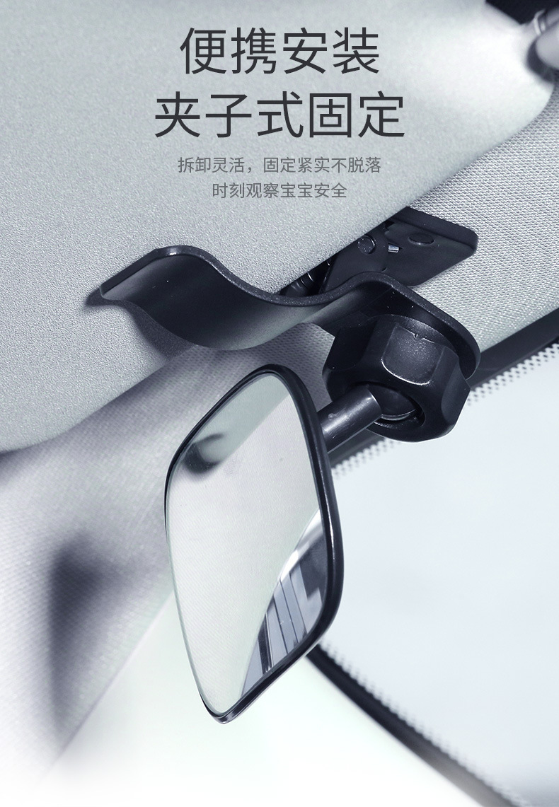 Suitable for Baby Viewing Mirror in Car, Car Kids Safety Seat Rearview Mirror with Auxiliary Mirror for Reverse Blind