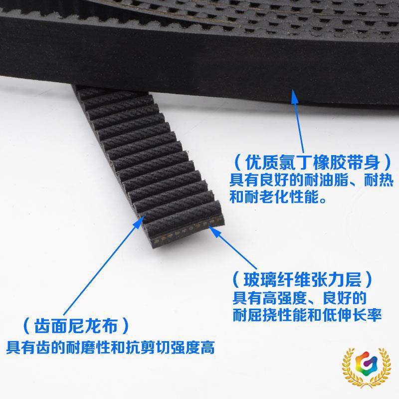 の电梯门机同步皮带5M S5M 8M S8M HTD适用三菱展鹏申菱开口