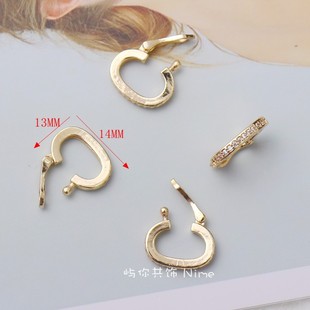 ��ɫ14K18K�׽�ɫ�ʯ�Ȧ����ˮ��������ë��朊A��diy�Ʒ��