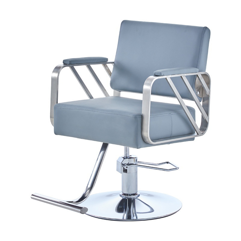 Fábrica directa barbería silla salón de peluquería silla de corte de pelo elevador red silla de acero inoxidable corte de pelo