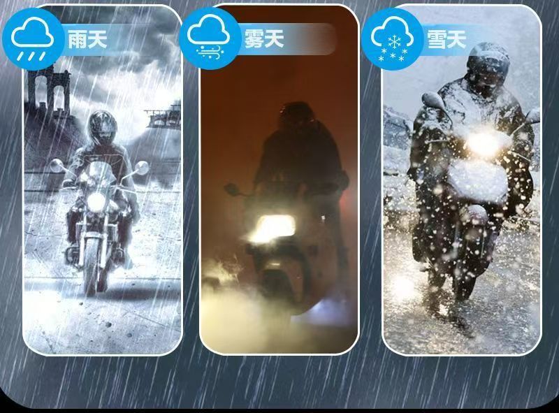Motorcycle Led Headlight High Brightness Electric Vehicle High Energy Low Consumption 12-80V Direct Plug Universal Far and Near Integrated Model
