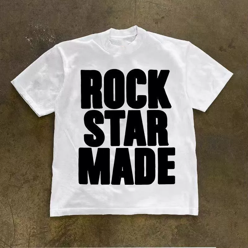 Американская винтажная хлопковая футболка с короткими рукавами в стиле ретро для мужчин и женщин, летняя винтажная модная брендовая футболка с буквами, универсальная свободная футболка с рукавами пять четвертей