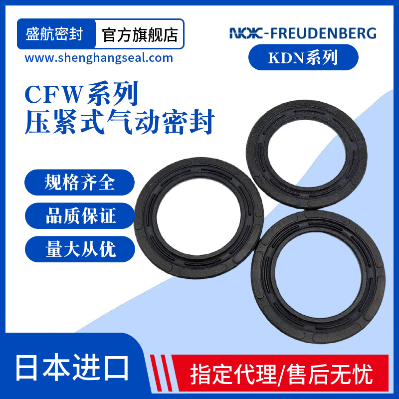 进口德国CFW气动密封双向活塞密封圈KDN 35*22.9*2.1气缸密封油