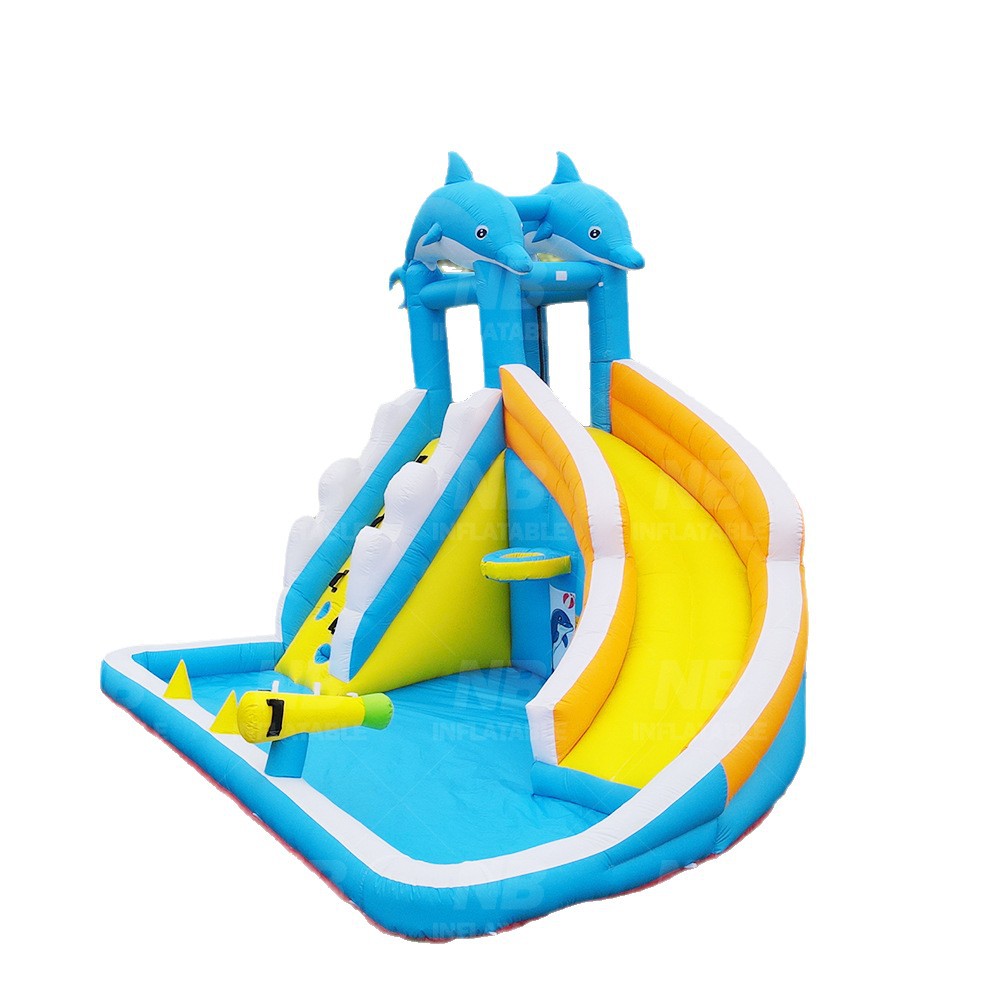 Pequeño castillo infláble para niños parque de atracciones casero cama de salto parque acuático instalaciones deslizante fuerte traviesos cama de salto pequeño