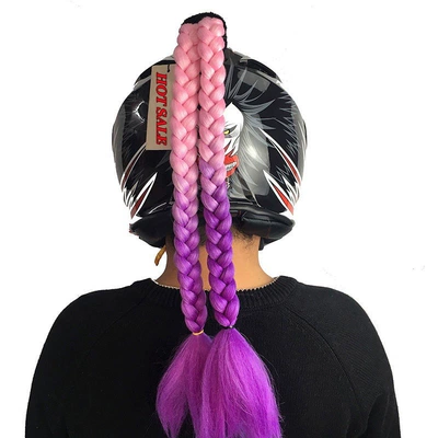 Decoration for Motorcycle Riding | Motosiklet dəbilqələri - light-pink-and-purple-stitching