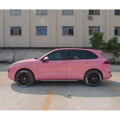 Auto Color Change Film, Series Pet Material Color Changing - matte-diamond-pink-charm-gold-152m16m