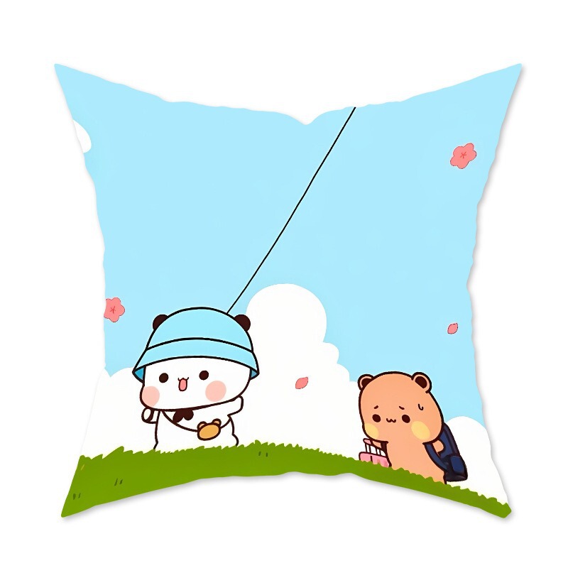 かわいい漫画抱き枕飾りソファリビングルームクッション寝室アニメ柄抱き枕腰枕カバー|undefined