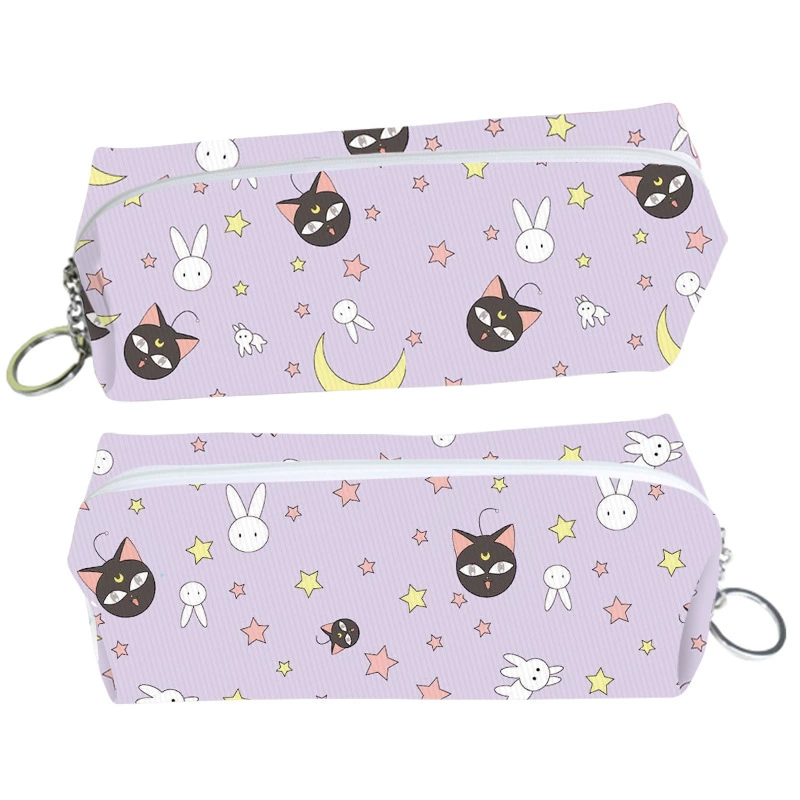 Периферийная Jiikawa милая маленькая восьмерка Usachi Totoro эльф кожаный чехол на молнии для карандашей школьные канцелярские товары
