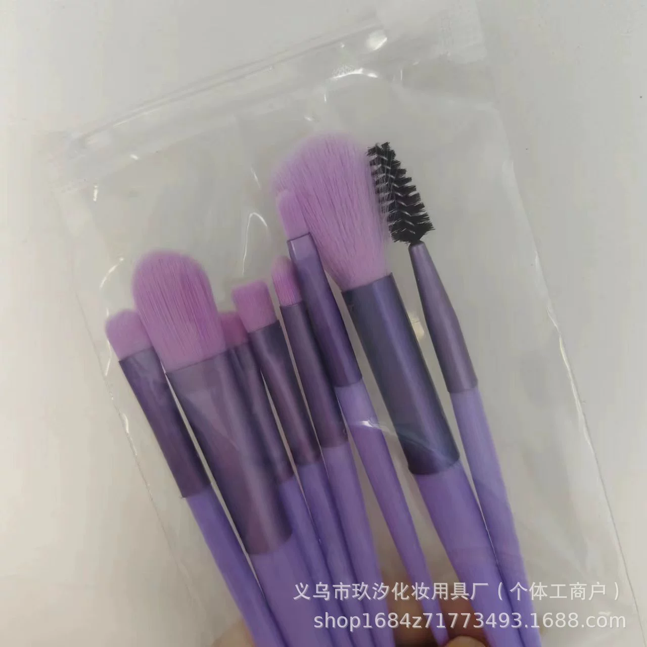 Набор кистей для макияжа Cangzhou, 8 предметов, ручной комплект с ПВХ-чехлом для румян и хайлайтера