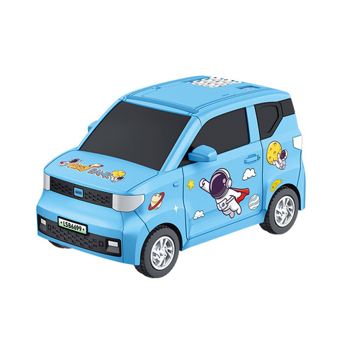 Cross-border cartoon car fingerprint savings machine coin ATM password piggy bank children's MINI car model toy