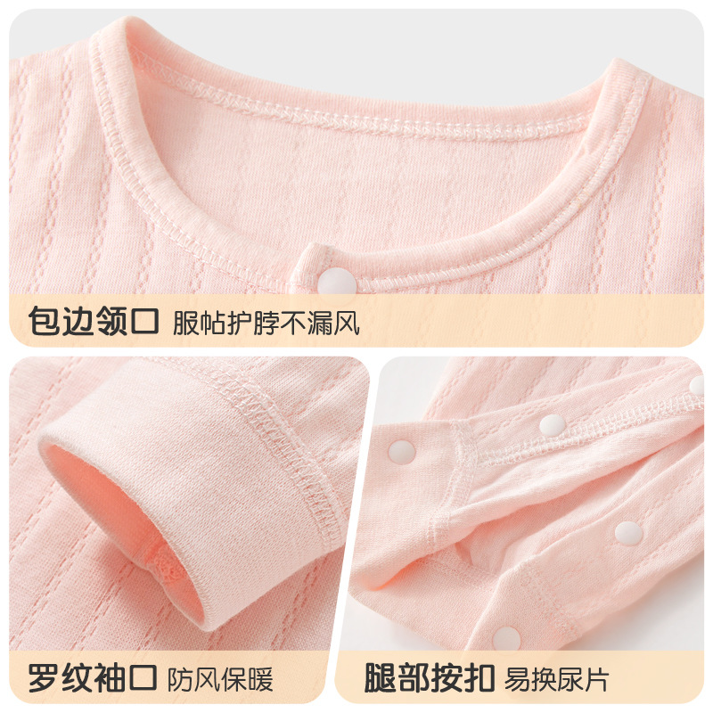 Primavera, otoño, verano, ropa de otoño delgada de algodón recién nacido para niños y niñas, ropa de bebé image 4
