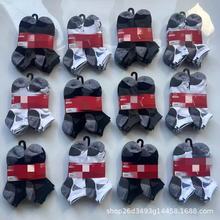 外贸袜子男袜四季款毛巾底船袜男加厚浅口户外男运动袜吸汗