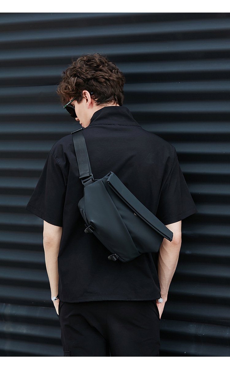 Workwear-Stil Cross Body Funktioneller Fahrrad-Messenger Multifunktions-Sport-Schulter-Leichter Rucksack Herrentasche_voghion.com