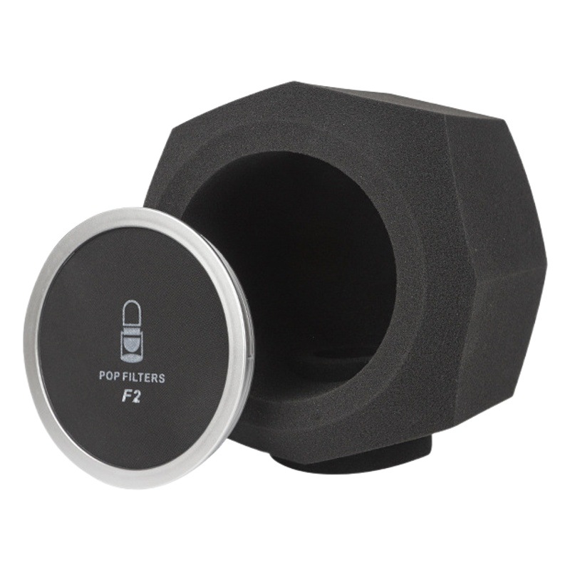 Micrófono en vivo absorbente de sonido algodón insonorizado esponja cubierta a prueba de viento reducción de ruido octogonal esponja condensador anillo de trigo esponja cubierta